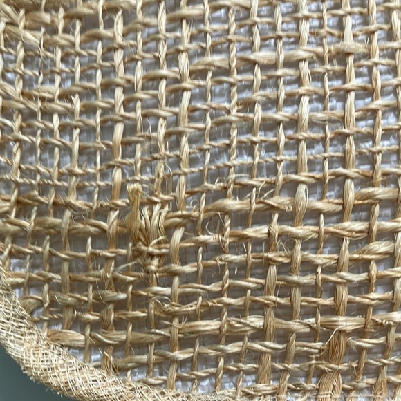 Cream and Red Floral Tote with Bamboo Handles - Picture 6 of 14